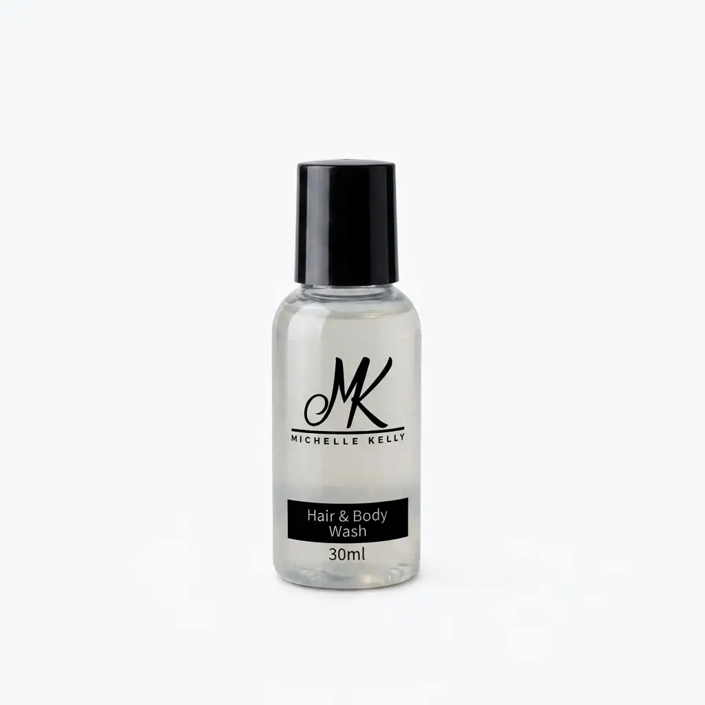 Hair & Body Wash 30ml Round Bottle (Per Case) - Michelle Kelly