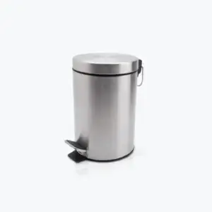 Pedal Bin - 3lt - Silver finish