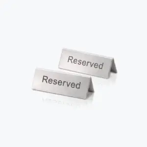 Reserved Sign - Metal